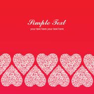Floral love heart composition