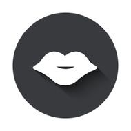 Vector modern gray circle icon N21