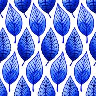 Seamless watercolor pattern with leaves N3
