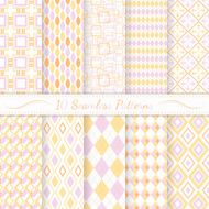 Set of ten seamless retro patterns N4