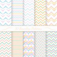 Set of ten seamless retro patterns N5