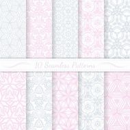 Set of ten seamless modern patterns
