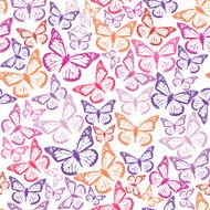 seamless pattern with butterflies N41