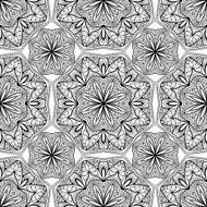 Seamless oriental geometric pattern on a white background