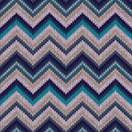 Seamless geometric spokes knitted pattern