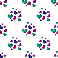 Seamless pattern with hearts N51