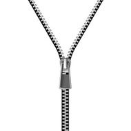 zipper isolated on white background N4