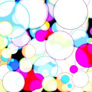 abstract colorful circle defocused pattern background