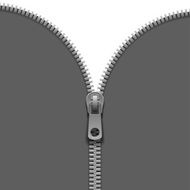 zipper isolated on white background N5
