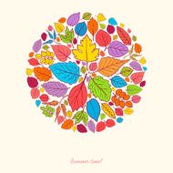 Natural background with leaves N5