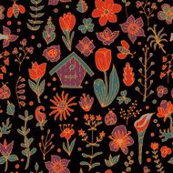 Floral spring seamless pattern N4