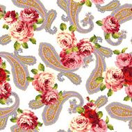 Rose paisley pattern N5