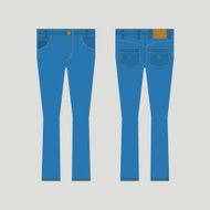 Jeans Front And Back View