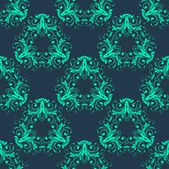 Abstract vintage seamless damask pattern N35