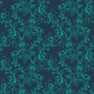 Abstract vintage seamless damask pattern N36