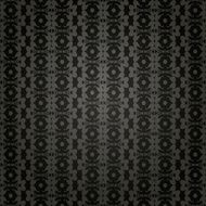 Damask Wallpaper Pattern Background Black