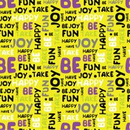 decorative seamless pattern with words