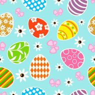 Seamless Easter background blue
