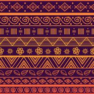 Tribal aztec seamless pattern N44