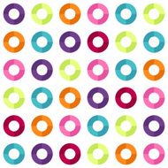 Colorful geometric circles seamless pattern