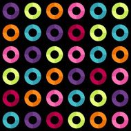 Colorful geometric circles seamless pattern N2
