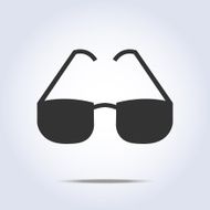 Glasses icon on gray background N2