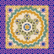 Ornate Bandana with geometric pattern