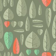 Seamless pattern with leafs N15