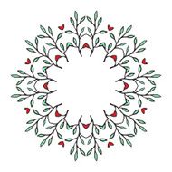 Tribal floral wreath N6