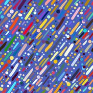 Pattern with hand drawn colourful stripes N3