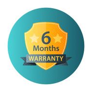 Six Months Warranty circle icon