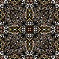 Seamless Abstract Kaleidoscope Pattern (Vector) N5
