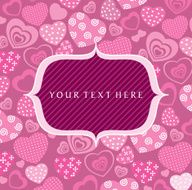 seamless hearts pattern - Illustration N3