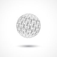 abstract black 3D style pattern for design