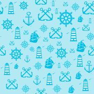 sample Pattern Seamless with Marine elements