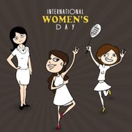 International Women&#039;s Day celebration with young girls N3