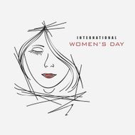 International Women&#039;s Day celebration with young girl N8