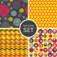 Vector set of four seamless background N11