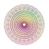 Infinity colored concept isolated on white background