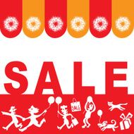 Seasonal Sales vector illustration for Banner Poster or Displa