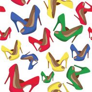 beautiful vector shoes pattern