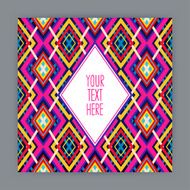 card with geometric pattern - 2