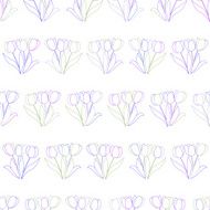 Seamless pattern with tulips N4