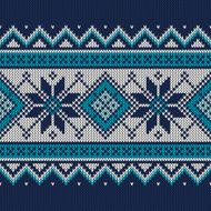 Vintage Sweater Design Seamless Knitted Pattern N3
