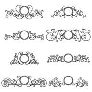 Vector set of outline frames