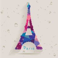 Eiffel tower made of triangles