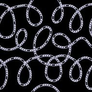 Silver chains on black background