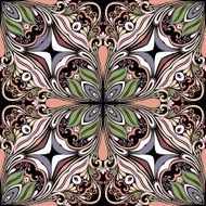 Seamless Abstract Kaleidoscope Pattern (Vector) N7