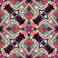Seamless Abstract Kaleidoscope Pattern (Vector) N8