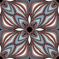 Seamless Abstract Kaleidoscope Pattern (Vector) N9